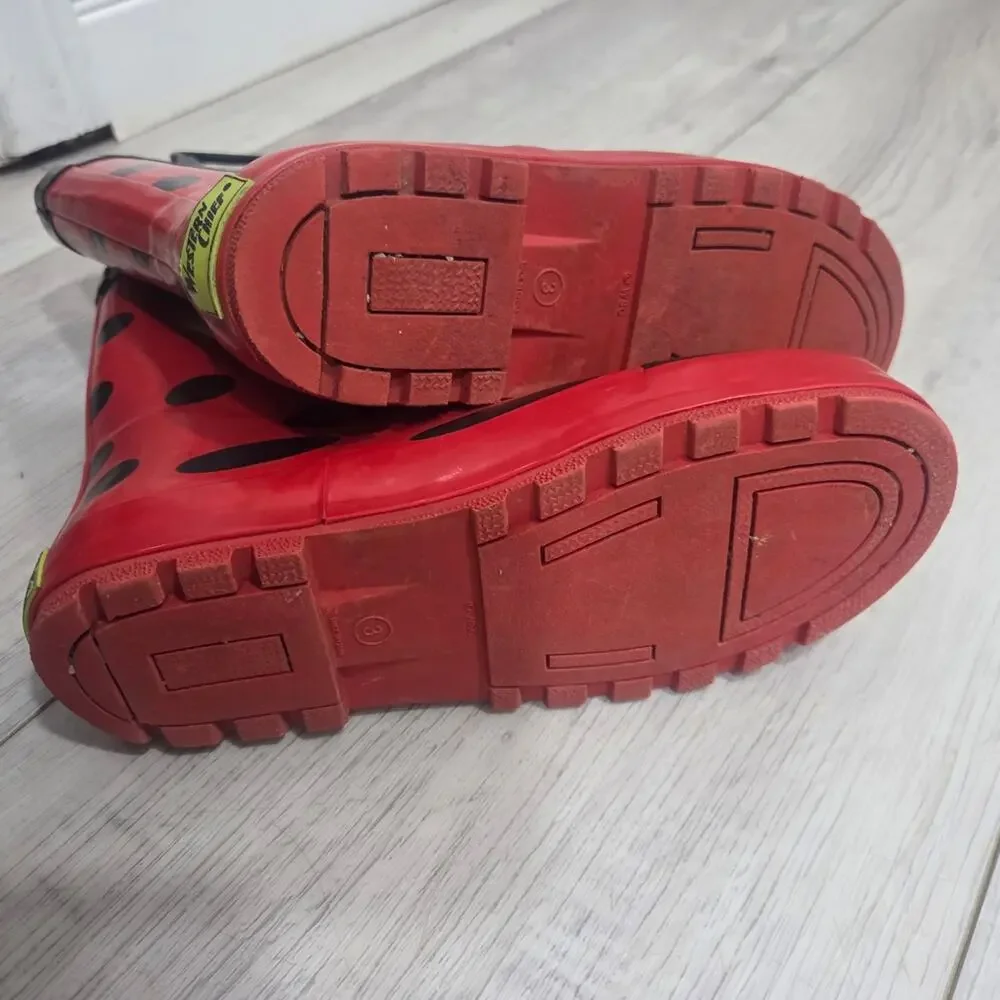 Western Chief Red Ladybug Children's Boots